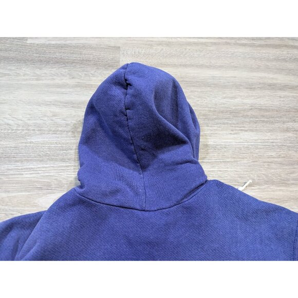 Vintage Nike Center Swoosh Hoodie Men's Large Y2K Silver Tag Rare Blue - Picture 13 of 16